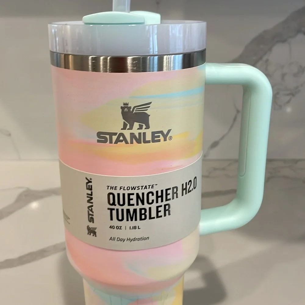 Stanley - WARM SERENE BRUSHSTROKES aka ‘Taylor Swift Stanley’ 40oz Tumbler - NWT